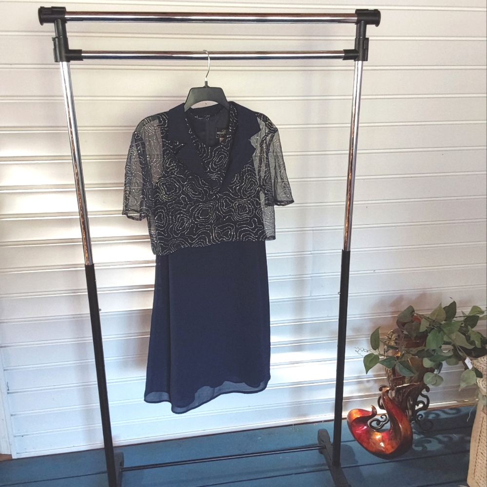 Molly Malloy Evening two-piece blue dress size 10